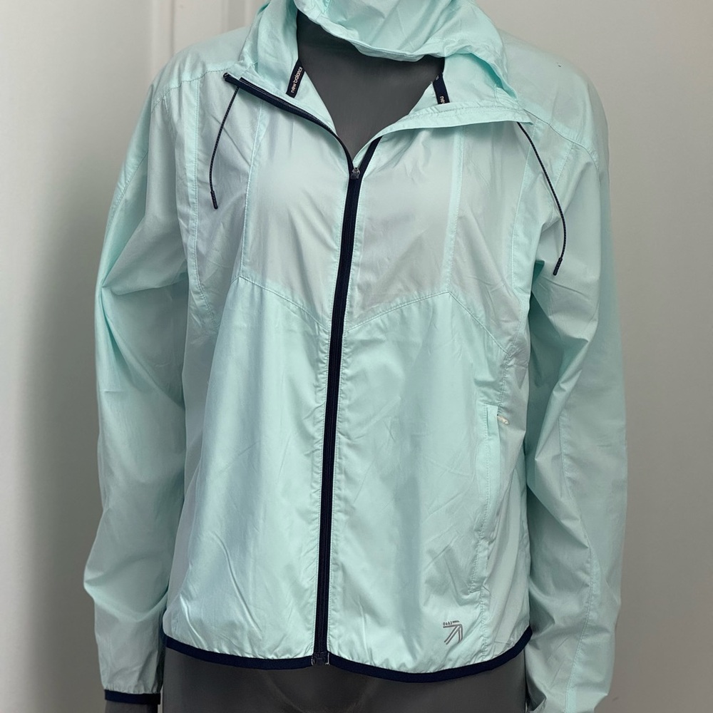 Women's Light Blue Windbreaker Jacket